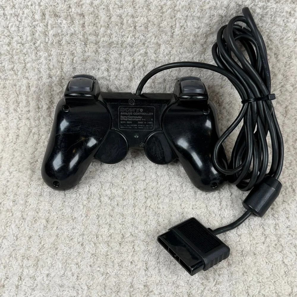 Sony PlayStation 2 DualShock 2 Wired Controller Black SCPH-10010 PS2 Analog